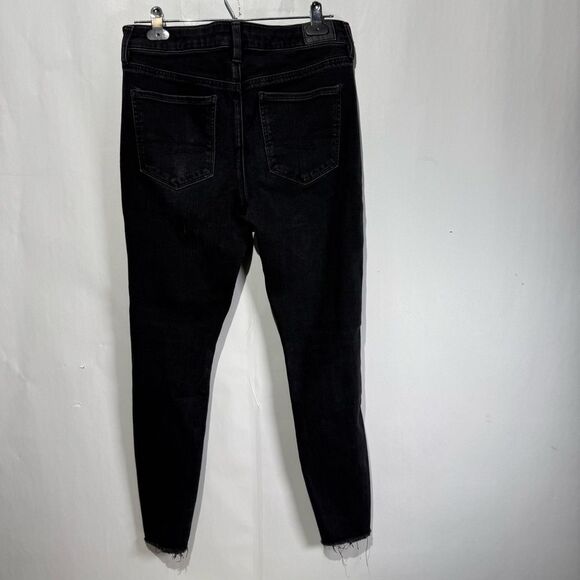 American Eagle The Dream Jean raw hem high waisted jegging Jean women’s size 8 - Picture 2 of 7